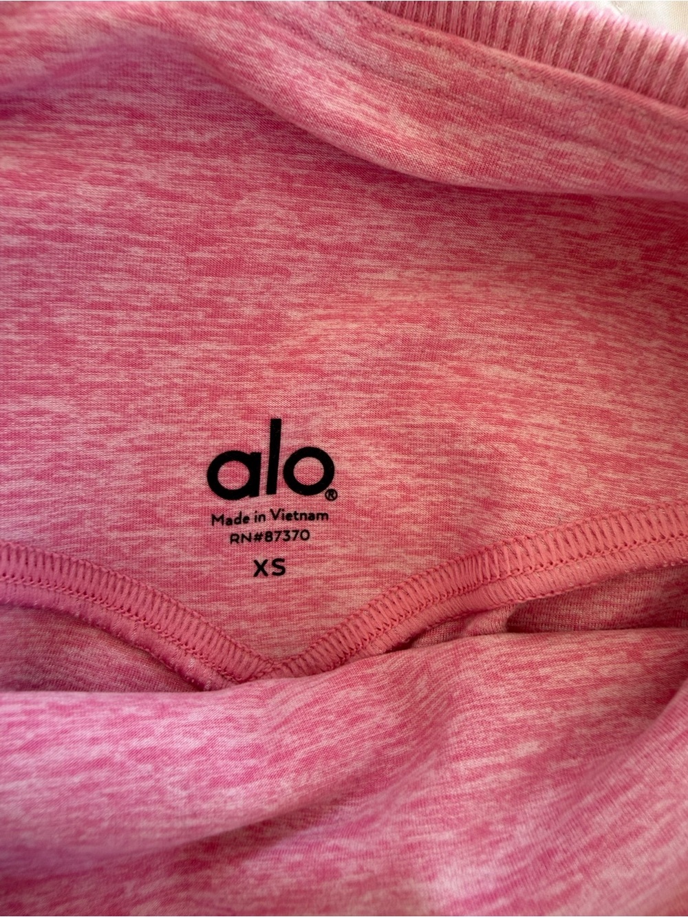 ALO Yoga brushed soft stretch Pink High-Rise Leggings - Picture 4 of 6